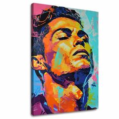 Imagine CRISTIANO RONALDO - Energia câștigătorului | 100% original pictat în acrilic