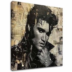 Imagine ELVIS PRESLEY - Rock genius | 100% original acrilic pictat