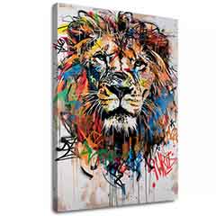 Imagine GRAFFITI LION | Pânză italiană | dimensiuni diferite