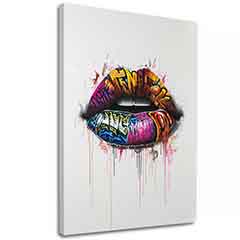 Imagine GRAFFITI LIPS | Pânză italiană | dimensiuni diferite