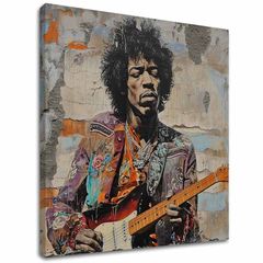 Imagine JIMI HENDRIX - Poezie pentru chitară | 100% original pictat în acrilic