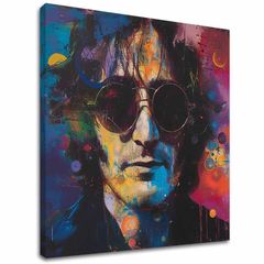 Imagine JOHN LENNON - Idei pline de culoare | 100% original acrilic pictat