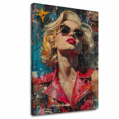 Imagine MARILYN MONROE - Icoană în strălucirea luminilor | 100% original acrilic pictat