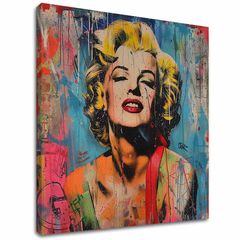 Imagine MARILYN MONROE - Rebel în culori | 100% pictură acrilică originală