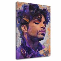 Imagine PRINCE - Purple elegán | 100% original acrilic pictat