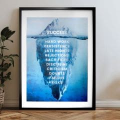 Poster de perete cu efect EXTRA - Icebergul succesului